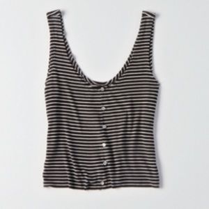 🦅 AEO Soft & Sexy Rib Scoop Top